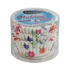 OnlyOneStopShop Fantastic Floral Baking Cups Mini 72Ct