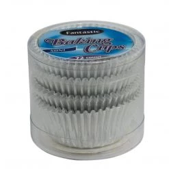 OnlyOneStopShop Fantastic Silver Baking Cups Mini 72Ct