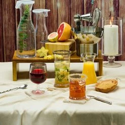 Lillian Carafe Juice Jar Beverage Decanter Acrylic 20 Oz