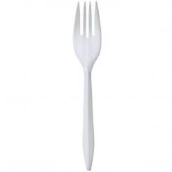 Nicole Collection Nicole Home Collection Medium Weight Fork White Plastic Cutlery