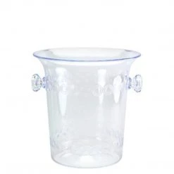 Hanna K 1.5 Quart Clear Plastic Mini Ice Bucket Server Pitcher