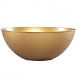 Party Dimensions Serving Bowls Gold Plastic Bowl 100 Oz