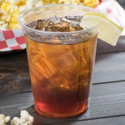 OnlyOneStopShop Smoothie Cups Crystal Ultra Clear PET Plastic Cups 12 Oz