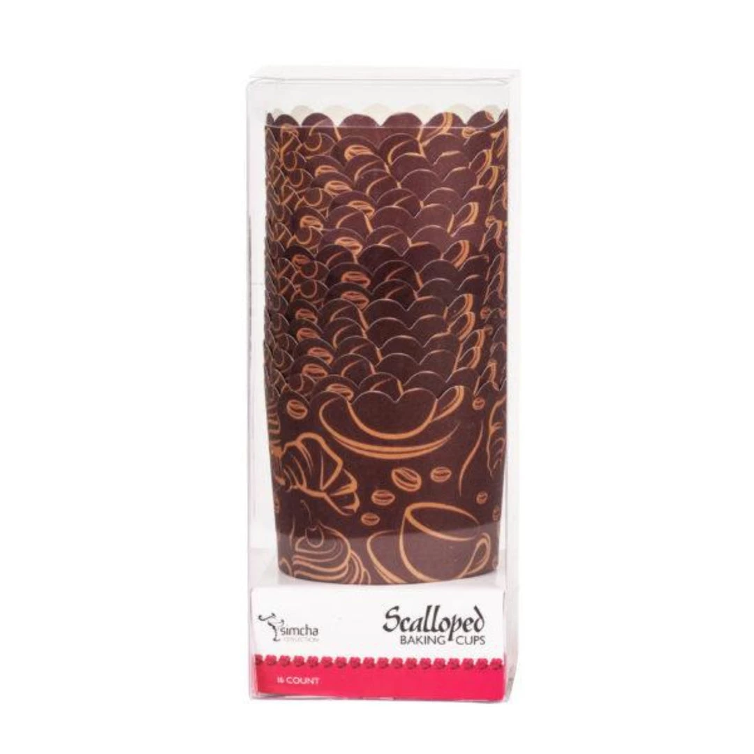 Blue Sky Simcha Collection Coffee Large Baking Cups 20CT 3 Blue Sky Simcha Collection Coffee Large Baking Cups 20CT