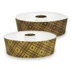 Hanna K Baking Cups Premium Heavyweight Paper Plaid Tube Round Loaf Pans - 6.5"x2.25" 4CT