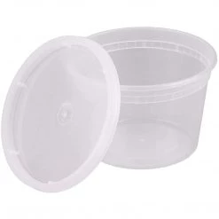 OnlyOneStopShop Heavy Duty Deli Food Storage Containers With Lids 16 OZ Deli Storage Containers