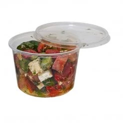 OnlyOneStopShop Deli Storage Containers 16 Oz. Lightweight Clear Plastic Round Deli Container With Lids 10 OnlyOneStopShop Deli Storage Containers 16 Oz. Lightweight Clear Plastic Round Deli Container With Lids