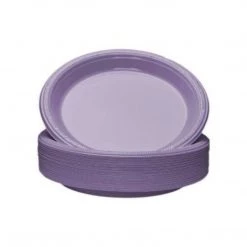 Party Dimensions Hydrangea Plastic Plate 9