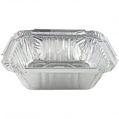 Nicole Collection Disposable Aluminum 1Lb Oblong Foil Pan 5" X 4"