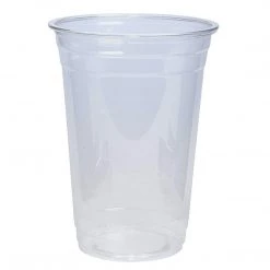 OnlyOneStopShop Crystal Ultra Clear PET Plastic Cups 20 Oz Smoothie Cups