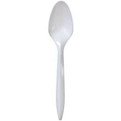 Nicole Collection Plastic Cutlery Nicole Home Collection Medium Weight Teaspoon White