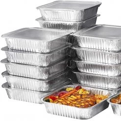 OnlyOneStopShop 9×13 Half Size Aluminum Pans Combo 10 Pans 10 Lids Disposable Regular 8 OnlyOneStopShop 9×13 Half Size Aluminum Pans Combo 10 Pans 10 Lids Disposable Regular