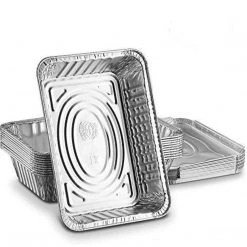 Nicole Collection Disposable Aluminum Pan 1/2 Size Deep Foil Pan Extra Heavy Weight 9 X 13"
