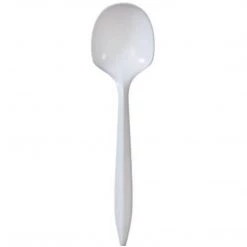 Nicole Collection Nicole Home Collection Plastic Cutlery Table Spoons Medium Weight Disposable White
