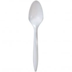 Nicole Collection Plastic Cutlery Nicole Home Collection Medium Weight Teaspoon White
