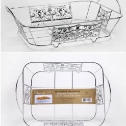 Hanna K. Signature Elements Decorative Disposable Aluminum Pan Holder 1/2 Size