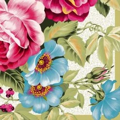 Nicole Fantini Collection Elegant Napkins Violets Are Blue Disposable Lunch Paper Napkins 20 Ct