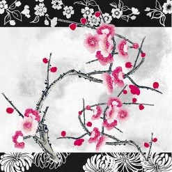 Nicole Fantini Collection Flowers #34 Disposable Lunch Paper Napkins 20 Ct