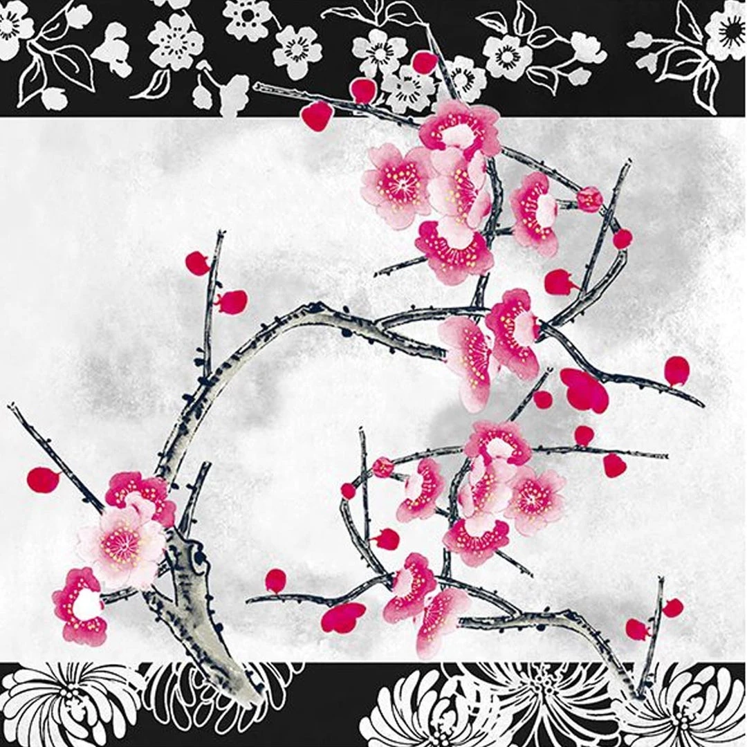 Nicole Fantini Collection Flowers #34 Disposable Lunch Paper Napkins 20 Ct 1 Nicole Fantini Collection Flowers #34 Disposable Lunch Paper Napkins 20 Ct