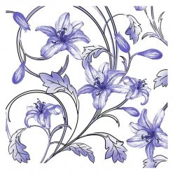 Nicole Fantini Collection Flowers #35 Disposable Lunch Paper Napkins 20 Ct Elegant Napkins