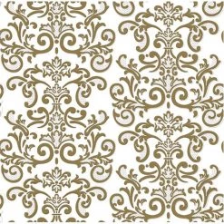 Nicole Fantini Collection Elegant Napkins Metallic #4 Disposable Lunch Paper Napkins 20 Ct