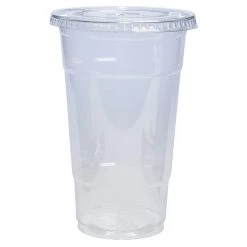 OnlyOneStopShop Smoothie Cups Crystal Ultra Clear PET Plastic Cups 24 Oz