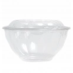 OnlyOneStopShop 24 Oz Salad To-Go Containers - Clear Plastic Disposable Salad Containers/Bowls With Airtight Lids