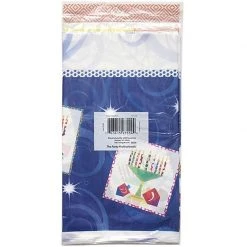 Hanna K Signature Happy Chanukah Rectangular Plastic Table Cover 54