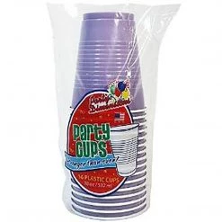Party Dimensions Clearance Sale SALE Hydrangea Co-Ex Plastic Cup 18 Oz 16 Count