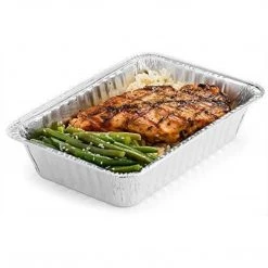 Nicole Collection Disposable Aluminum Pan 1/2 Size Deep Foil Pan Extra Heavy Weight 9 X 13