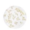 Blue Sky Botanic Collection Leaves And Floral Plastic Salad Plates 7.5"