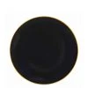 Blue Sky Organic Collection Black/Gold Rim Plastic Salad Plates 7.5"