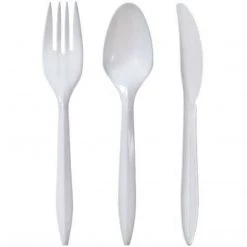 Nicole Collection Nicole Home Collection Medium Weight Cutlery Combo White