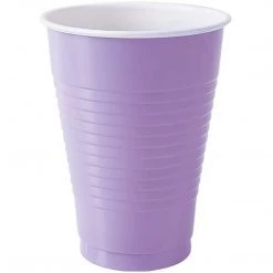 Party Dimensions SALE Hydrangea Co-Ex Plastic Cup 12 Oz 20 Count Clearance Sale