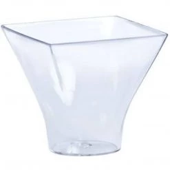 Lillian Mini Clear Plastic Flared Mousse Cup 3 Oz