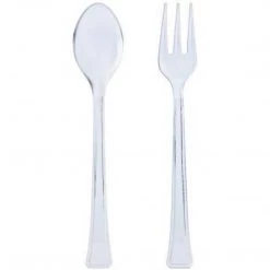 Lillian Mini Plastic Clear Spoons