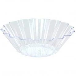 Mini Entertainers Lillian Tablesettings Mini Plastic Fanflair Dish Clear