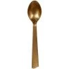 Party Dimensions Gold Plastic Serving Spoon 10" Serving Utensils