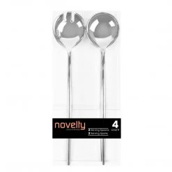 Blue Sky Serving Utensils Novelty Serving Plastic Flatware Spoon & Spork Silver 13"