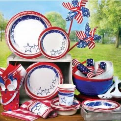 Hanna K Stars 'N Stripes Combo Heavyweight Plastic Cutlery