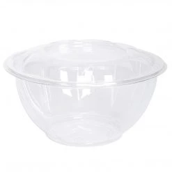 OnlyOneStopShop 32 Oz Salad To-Go Containers - Clear Plastic Disposable Salad Containers/Bowls With Airtight Lids