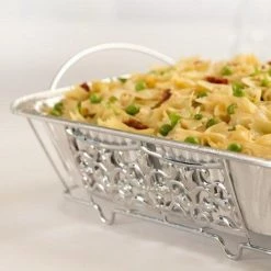 Hanna K. Signature Elements Decorative Disposable Aluminum Pan Holder 1/2 Size