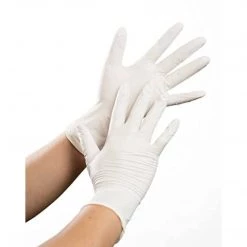 OnlyOneStopShop 100 PC Latex Powder Free Disposable Gloves - Large