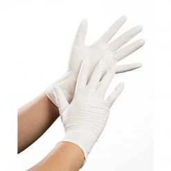 OnlyOneStopShop 100 PC Vinyl Disposable Gloves - Small Aluminum