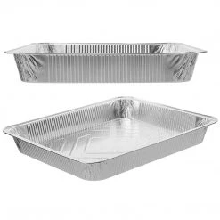 Nicole Collection Disposable Aluminum Full Size Medium Deep Baking Pan 20.75 X 12.75 X 2.2