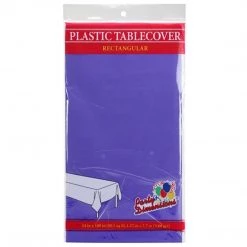Party Dimensions Tablecloths & Placemats Tablecover Plastic Purple Rectangular 54'' X 108''