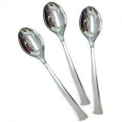 Lillian Mini Entertainers Silver Mini Plastic Spoon