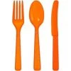 Party Dimensions SALE Heavy Orange Combo Cutlery 48 Count Clearance Sale
