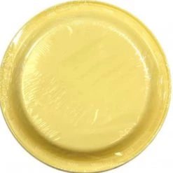 SALE Hanna K. Signature Plastic Plates Yellow 9