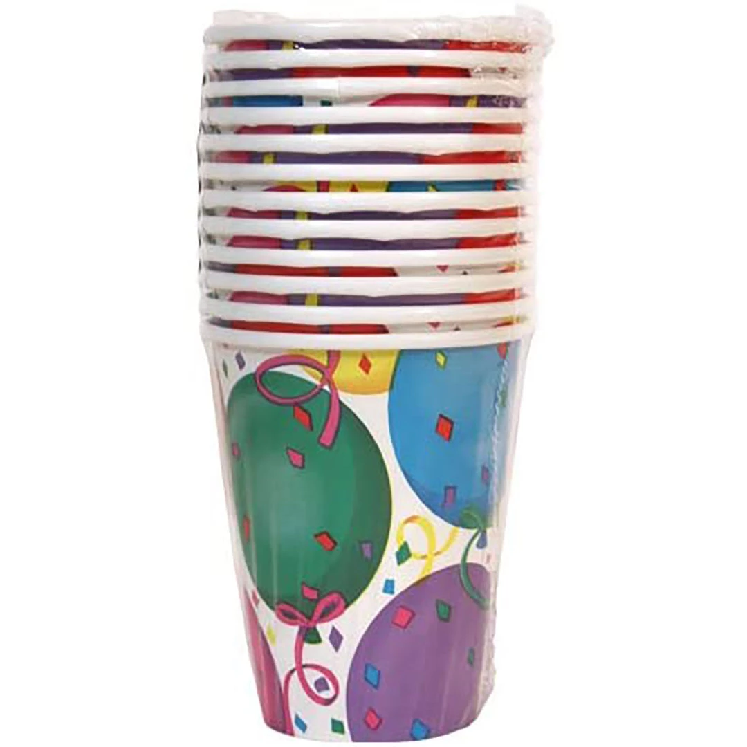 Hanna K SALE Paper Cups Healy's Balloons Hot Cold 9 Oz 12 Count 3 Hanna K SALE Paper Cups Healy's Balloons Hot Cold 9 Oz 12 Count